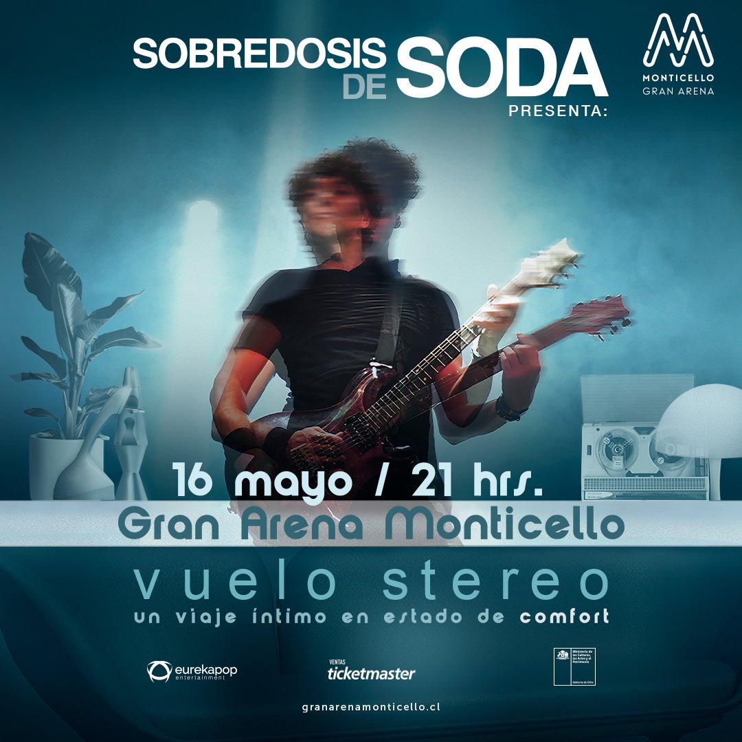 Sobredosis de Soda regresa a Gran Arena Monticello con “Vuelo Stereo”